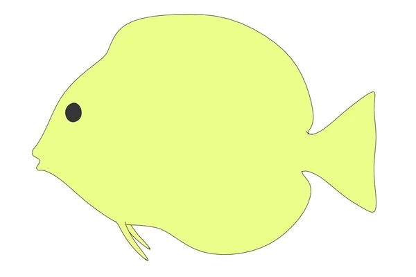 Cartoon image of tropical fish — Stock Photo, Image