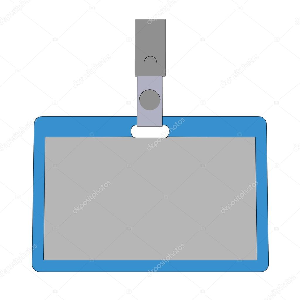 Cartoon image of ID badge