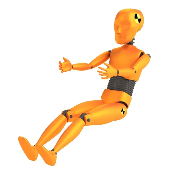 Realistic 3d render of crash dummy - child — Stock Photo, Image