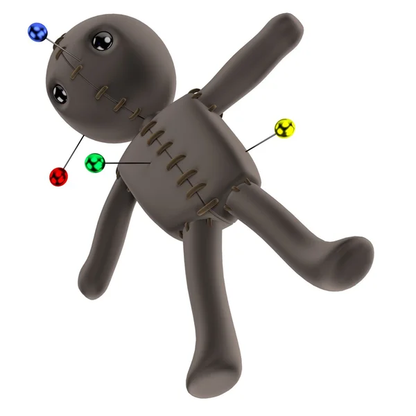 Realistic 3d render of voodoo doll — Stock Photo, Image