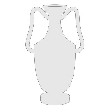 karikatür resim antika vazo