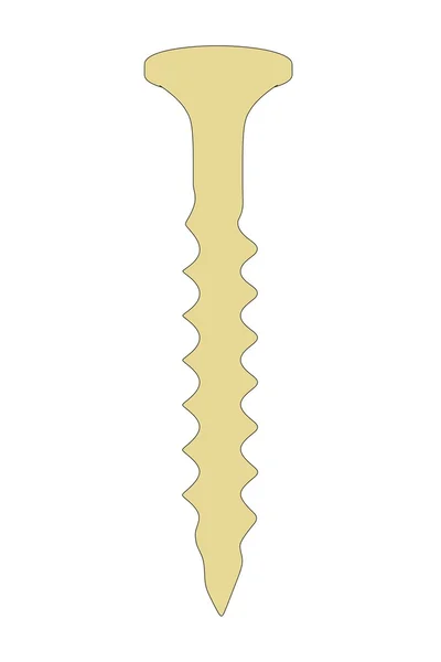 Cartooon image of classic screw — Stock Photo, Image