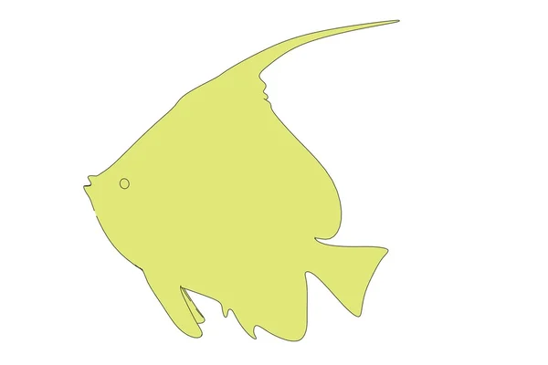 ภาพการ์ตูนของปลาเขตร้อน — ภาพถ่ายสต็อก