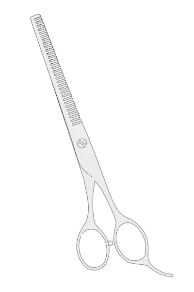 Cartoon image of hair nůžky — Stock fotografie