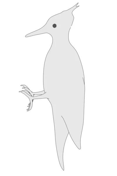 Cartoon image of woodpecker bird — Stock Photo, Image