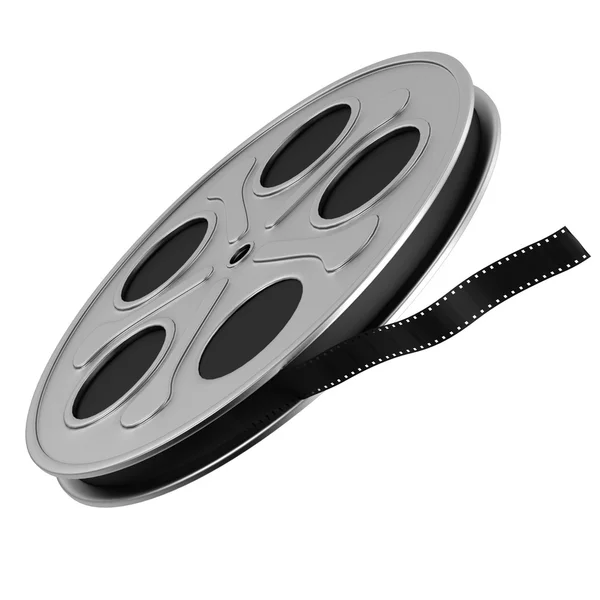 Realistic 3d render of film reel — Stock Photo, Image