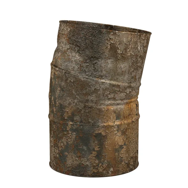 Realistic 3d render of rusty can — Stock Photo, Image