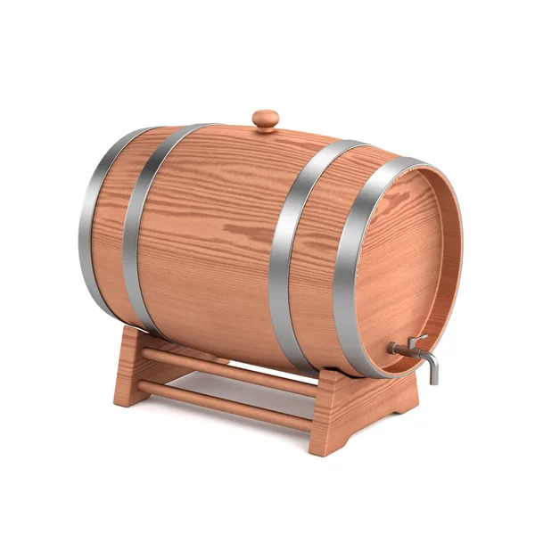ワイン樽のリアルな 3 d レンダリング — ストック写真