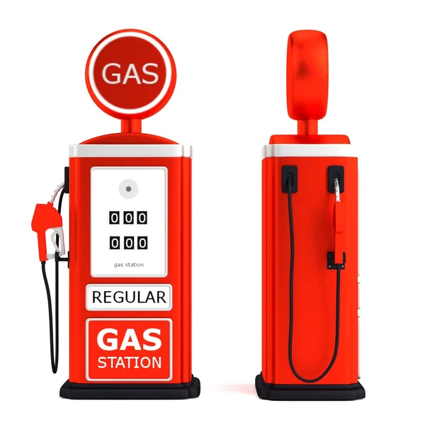 Realistische 3d render van gas station — Stockfoto