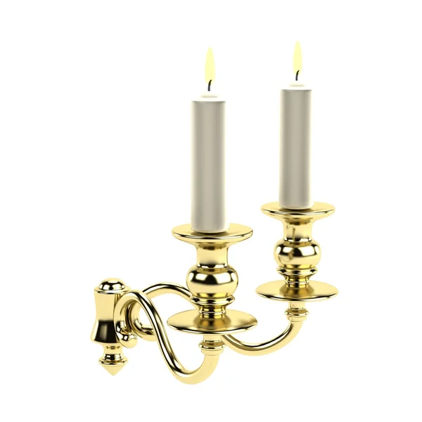 Rendering realistico 3d del candeliere — Foto Stock