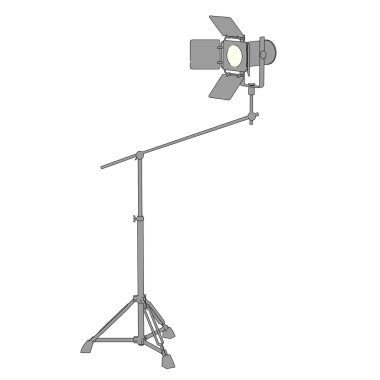 karikatür resim sahne ışık