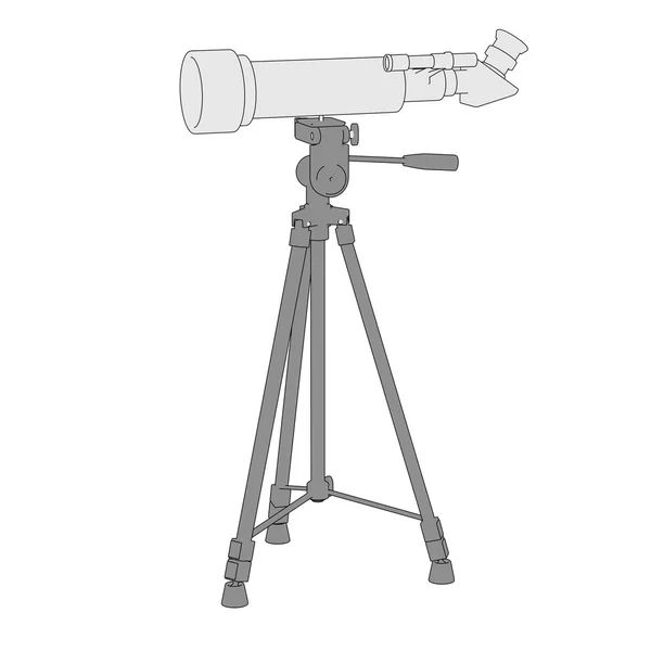 Kreskówka obraz teleskopu (urządzenie optyczne) — Zdjęcie stockowe