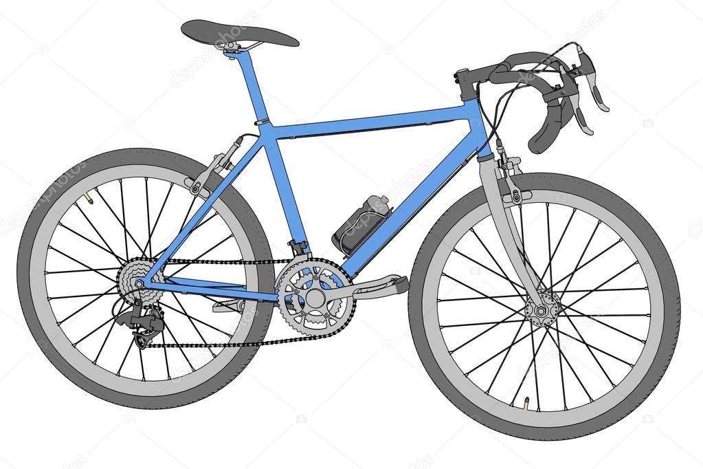 Cartoon image of racing bike Stock Photo by ©3drenderings 44273701