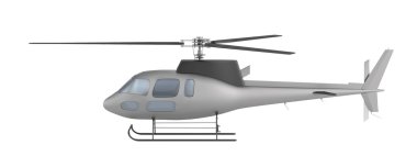 Helikopterin gerçekçi 3d render