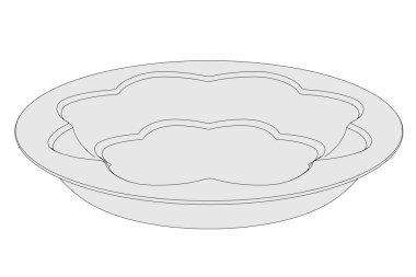 karikatür resim antika Bowl