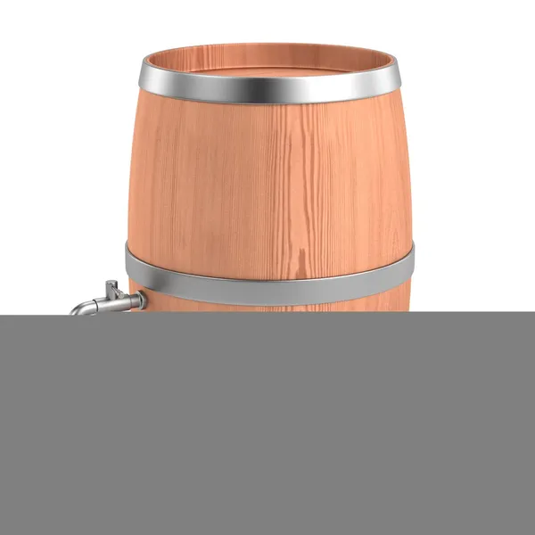 Realistic 3d render of wine barrel — Stock Photo, Image