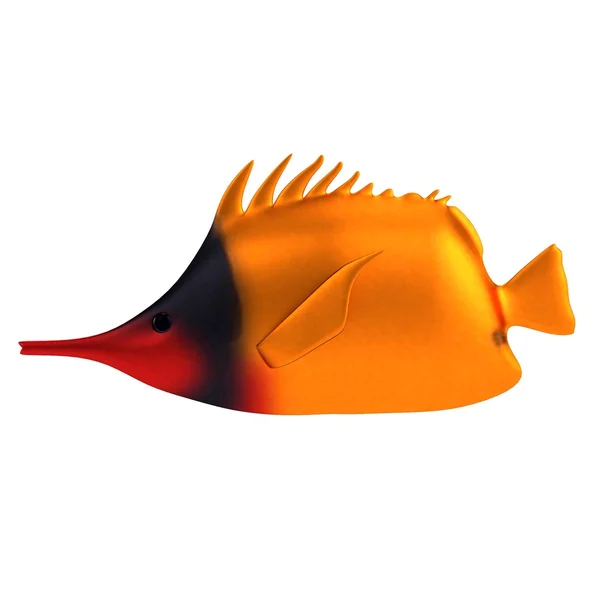 Rendu 3d réaliste de poissons tropicaux — Photo