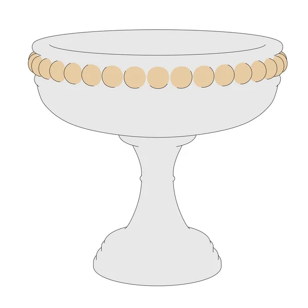 Cartoon image of antique bowl — Stock Photo, Image