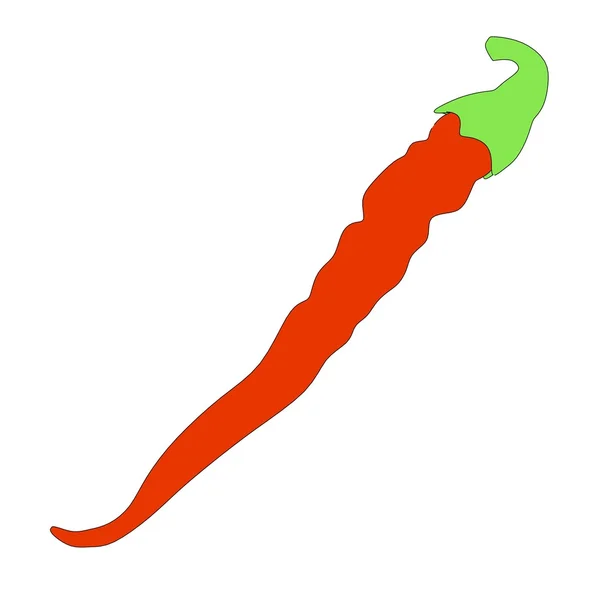 Cartoon image of pepper vegetable — Stock Photo, Image