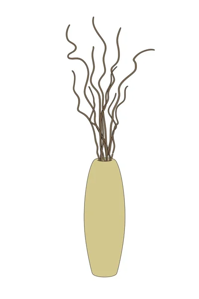 Desenhos animados ilustração de vaso com decoração — Fotografia de Stock
