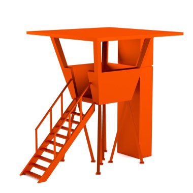 Cankurtaran kabin gerçekçi 3d render