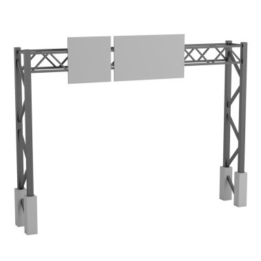 sokak tabelası gerçekçi 3d render
