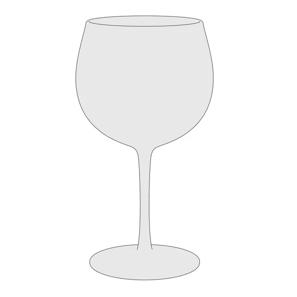 Cartoon image of drink glass — Stock Photo, Image