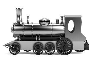 Trenin gerçekçi 3d render