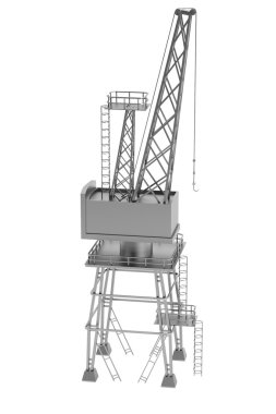 gerçekçi 3d render vinç