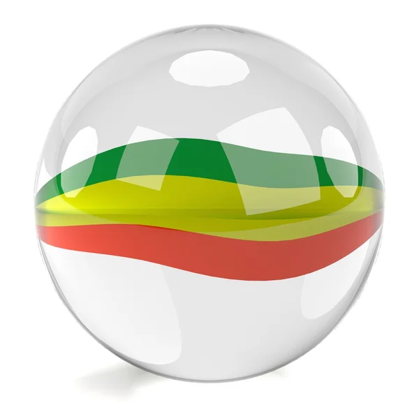 Realista 3d render de bola de vidrio —  Fotos de Stock