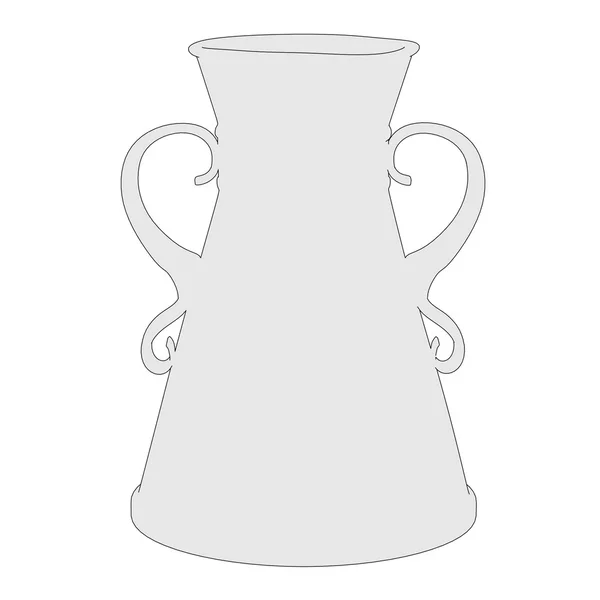Cartoon image of antique vase — Stock Photo, Image