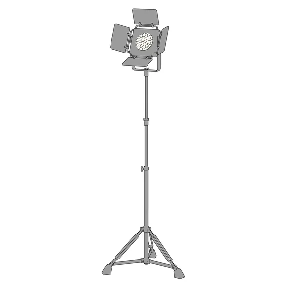 Cartoon image of stage light — Stock Photo, Image