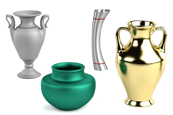 Rendering realistico 3d di vasi — Foto Stock