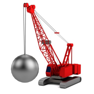 gerçekçi 3d render imha vinç