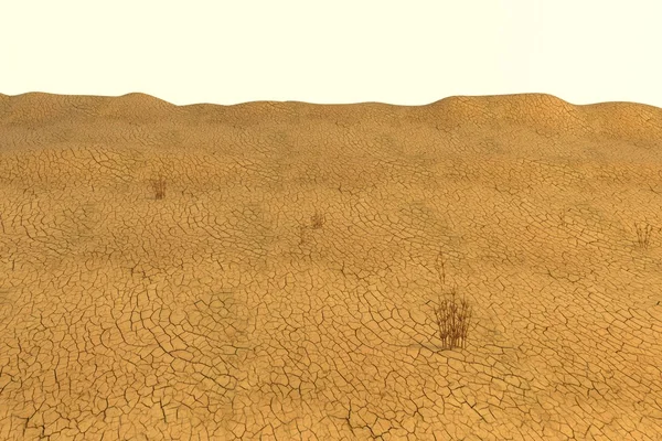 Realista 3d renderização de deserto — Fotografia de Stock