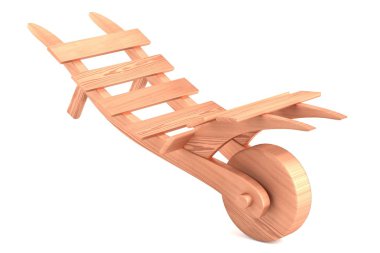 tekerlek-barrow gerçekçi 3d render