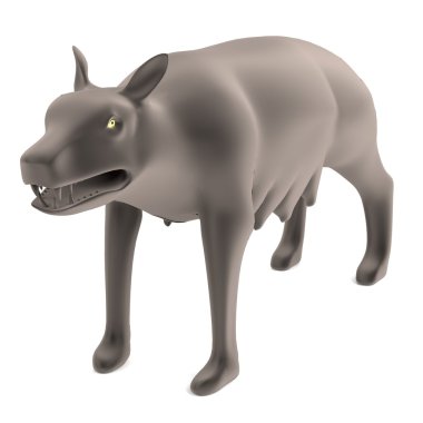 Kurt gerçekçi 3d render