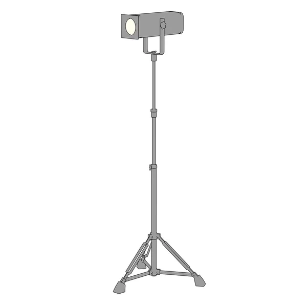 Cartoon image of stage light — Stock Photo, Image