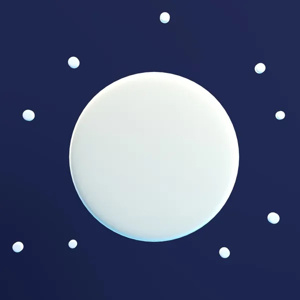 Realistyczne renderowanie 3d ikony pogody — Zdjęcie stockowe