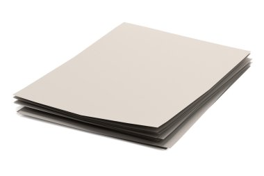 kağıt yığını gerçekçi 3d render