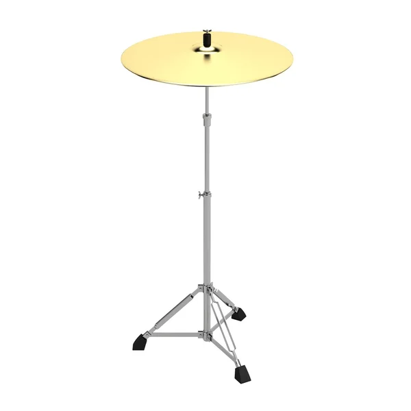 Realistic 3d render of drum cymbal — Stock Photo, Image