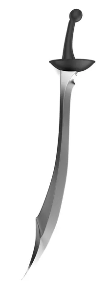 Реалистичный 3D рендеринг экзотического меча — стоковое фото
