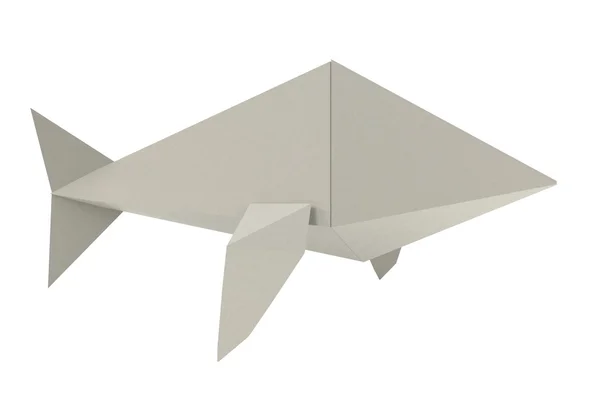 Realistische 3D-Darstellung von Origami-Spielzeug — Stockfoto