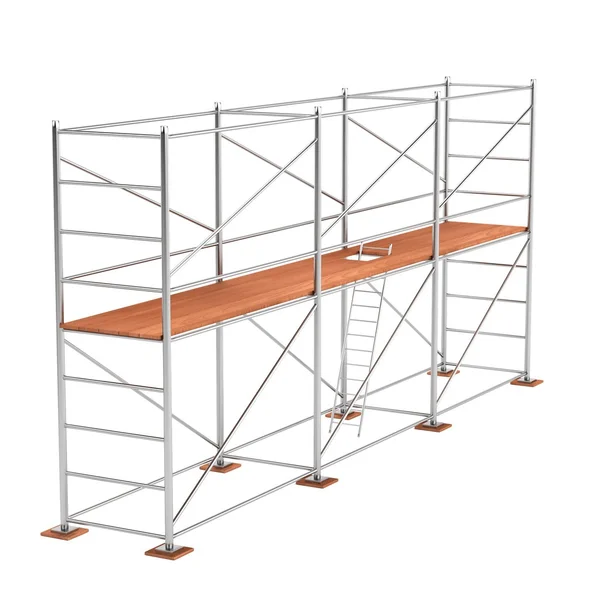 真实的 3d 渲染的脚手架 — 图库照片