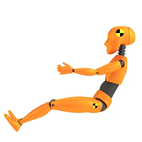 Realistische 3d renderen voor crash dummy - kind — Stockfoto