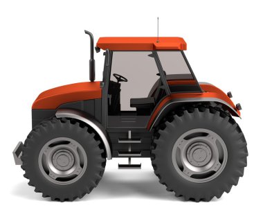 traktörün gerçekçi 3d render