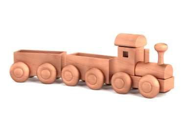 ahşap oyuncak gerçekçi 3d render