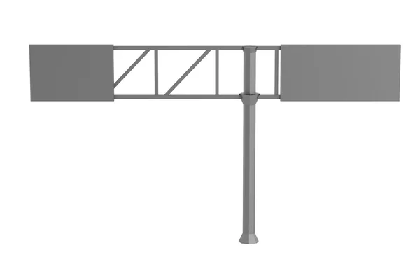 Rendement réaliste 3d du panneau de signalisation — Photo