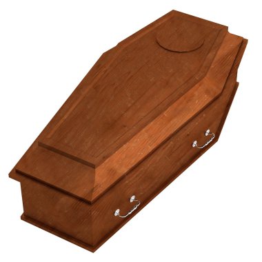 tabut gerçekçi 3d render