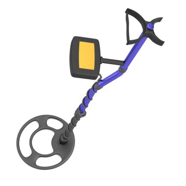 Metal Detektörünün Gerçekçi 3B Render